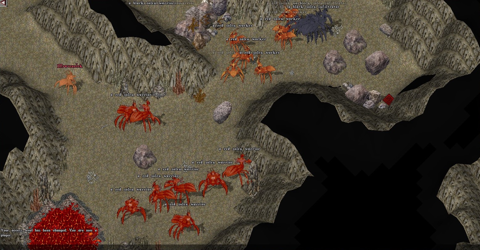 Vchod do dungeonu s nepriateľmi