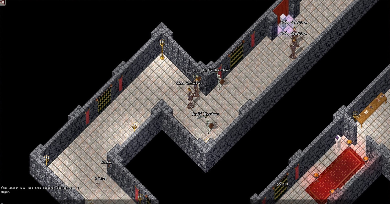 Nemrtvý pri vchode do dungeonu